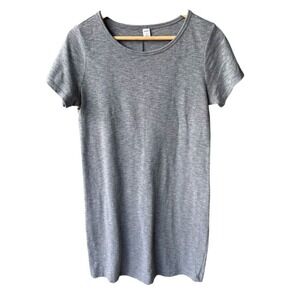 Old Navy T Shirt Dress Women Size Small Grey Short Sleeve Casual Everyday Casual